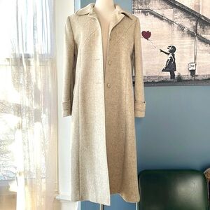 Vintage Button Up Coat with Quilted detail.